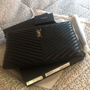 Saint laurent new jolie iPad case/ wristlet